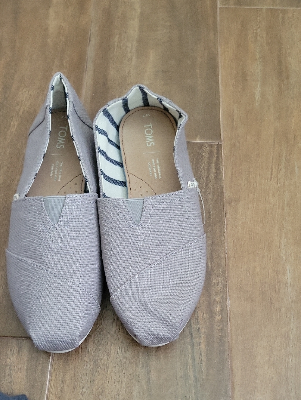 Toms Women's Slip-On Alpargata Sneakers in Light Grey